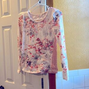 Miss Me for Girls, size L. Peach and gray.